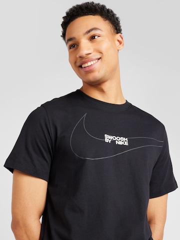 melns Nike Sportswear T-Krekls 'BIG SWOOSH'