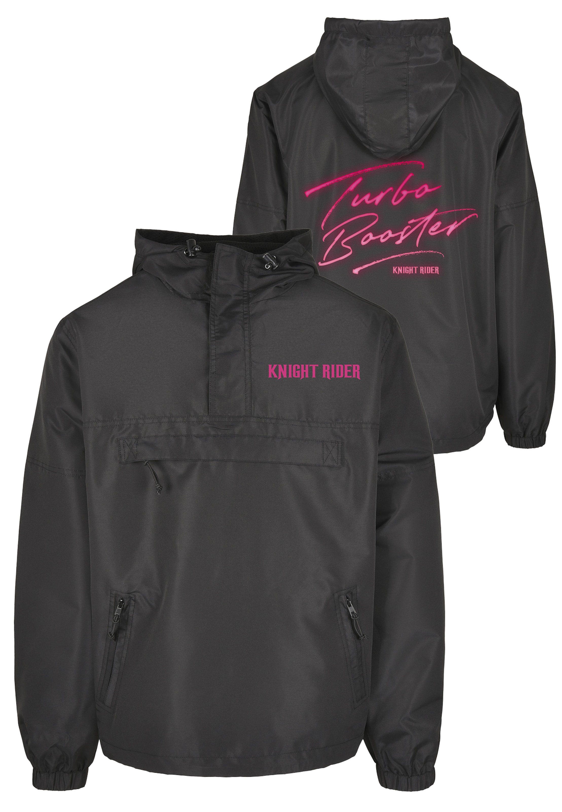 Merchcode Between-Season Jacket 'Knight Rider Summer' in Black