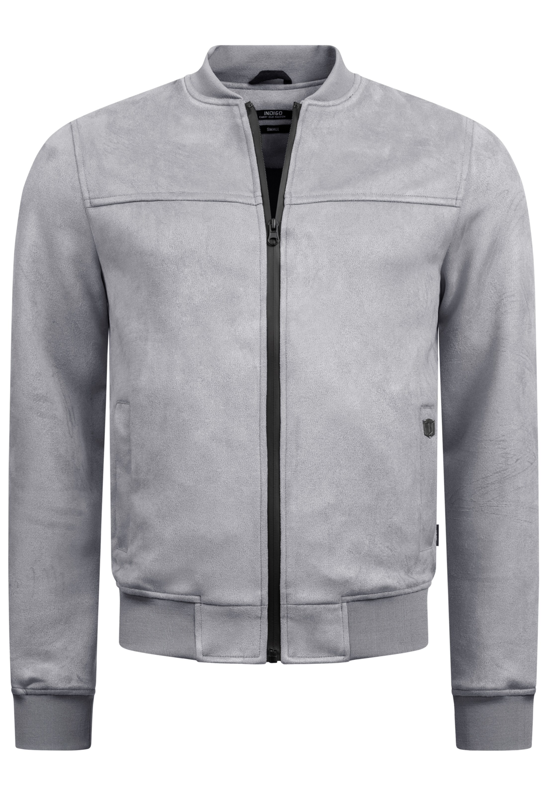 INDICODE JEANS Between-season jacket 'Ibon' in Grey: front