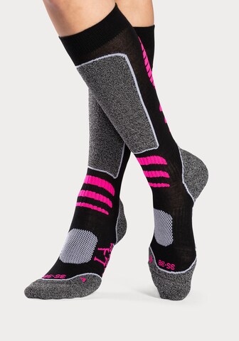 LASCANA ACTIVE Athletic Socks in Grey: front