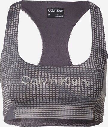 Bustino Reggiseno sportivo di Calvin Klein Sport in grigio: frontale