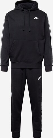 Nike Sportswear Joggingpak 'CLUB FLEECE' in Zwart: voorkant