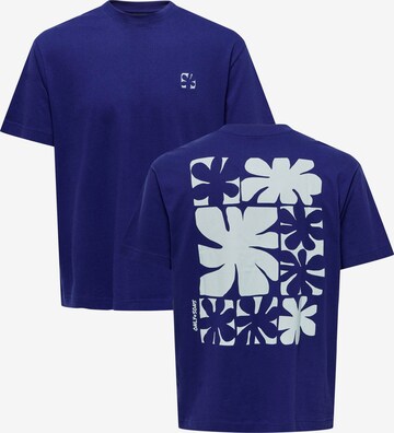 Only & Sons T-Shirt 'DALE' in Blau: predná strana