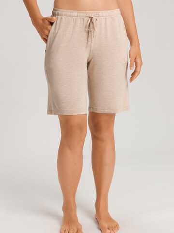 Hanro Pyjamabroek ' Natural Elegance ' in Beige: voorkant
