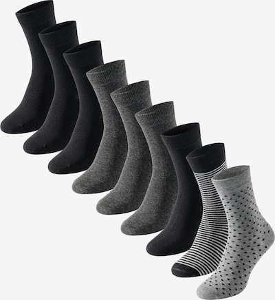 uncover by SCHIESSER Socken in grau / schwarz, Produktansicht