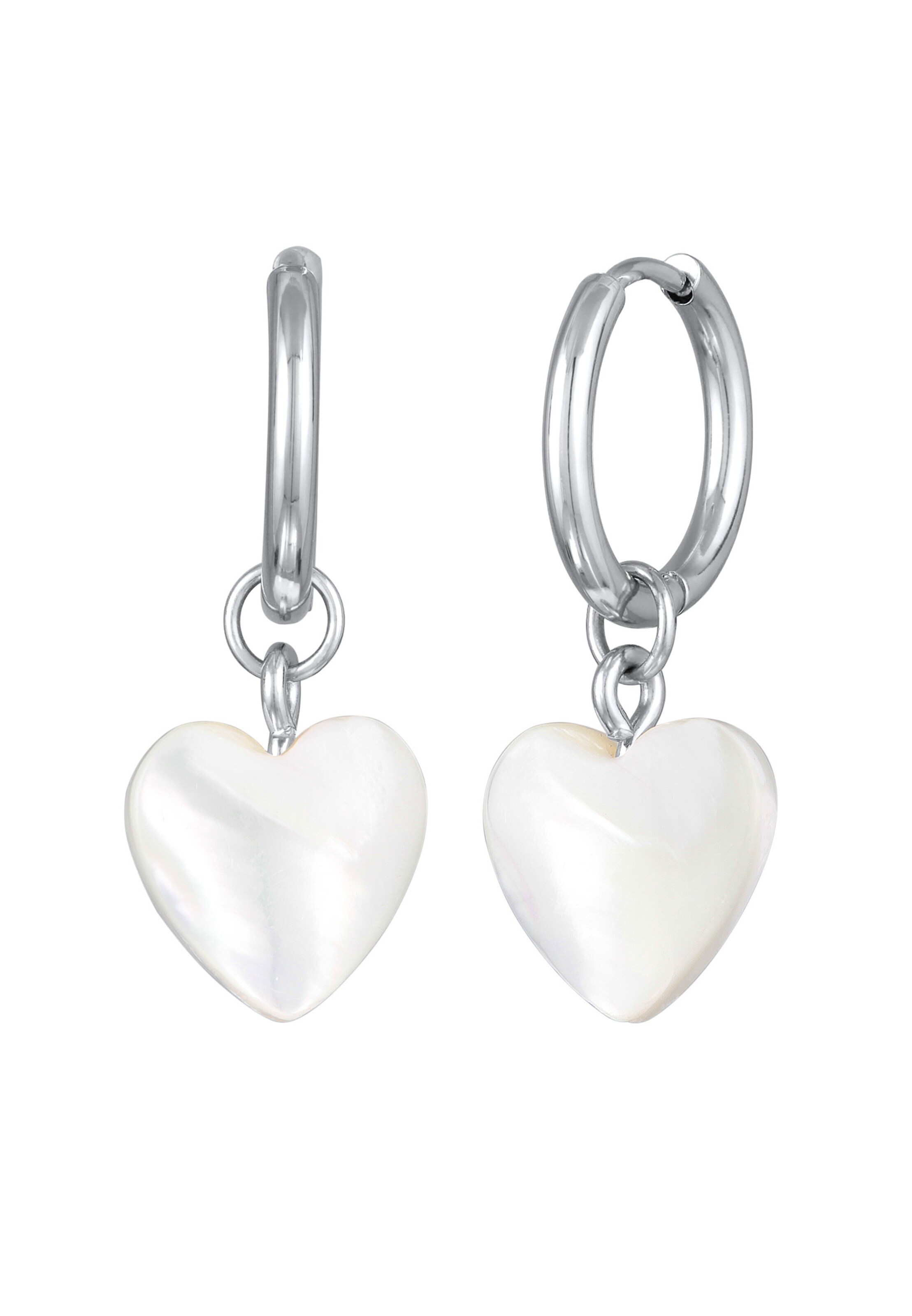 ELLI Náušnice 'Herz' - Strieborná