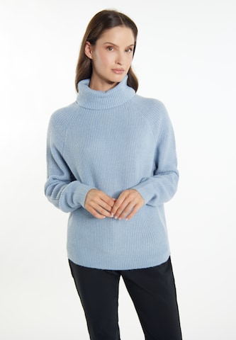 Pull-over usha WHITE LABEL en bleu : devant