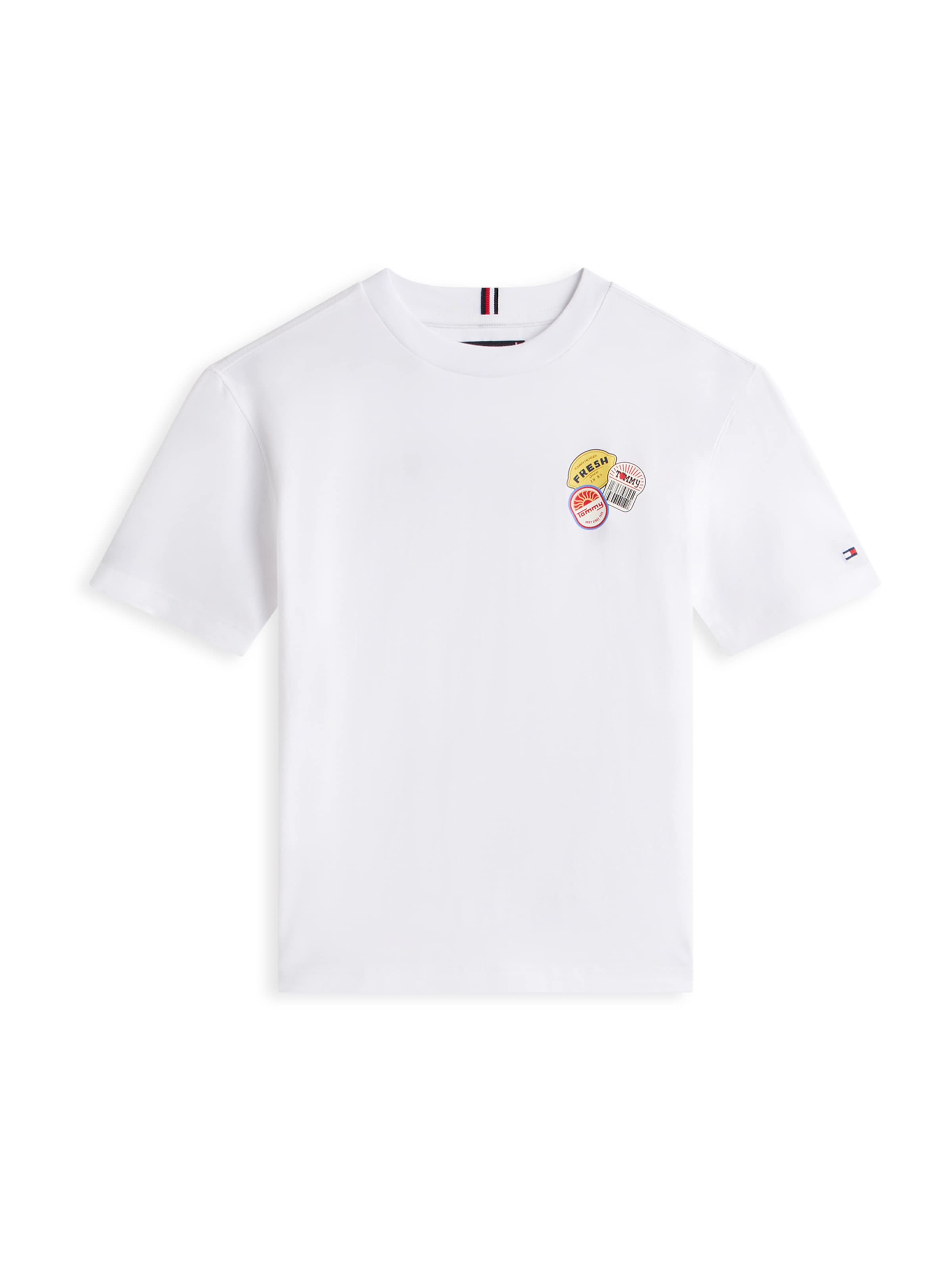 Tricou de la TOMMY HILFIGER pe alb: față