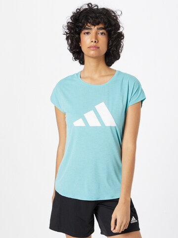 ADIDAS PERFORMANCE Funktionsbluse i blå: forside