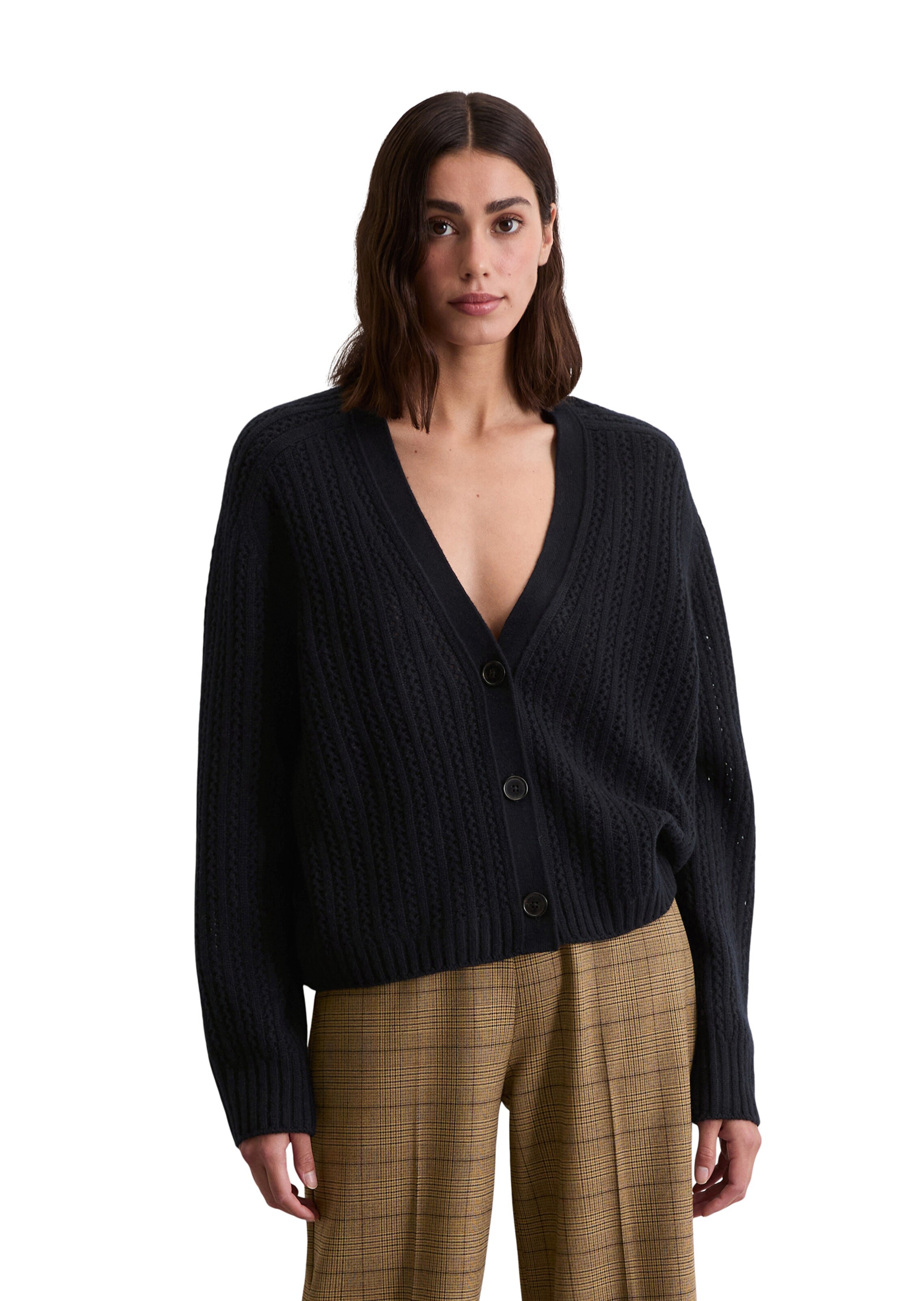 Marc O'Polo Strickjacke in Blau: Vorderseite