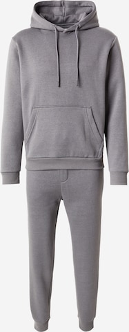 JACK & JONES Joggingdragt 'JJEBRADLEY' i grå: forside