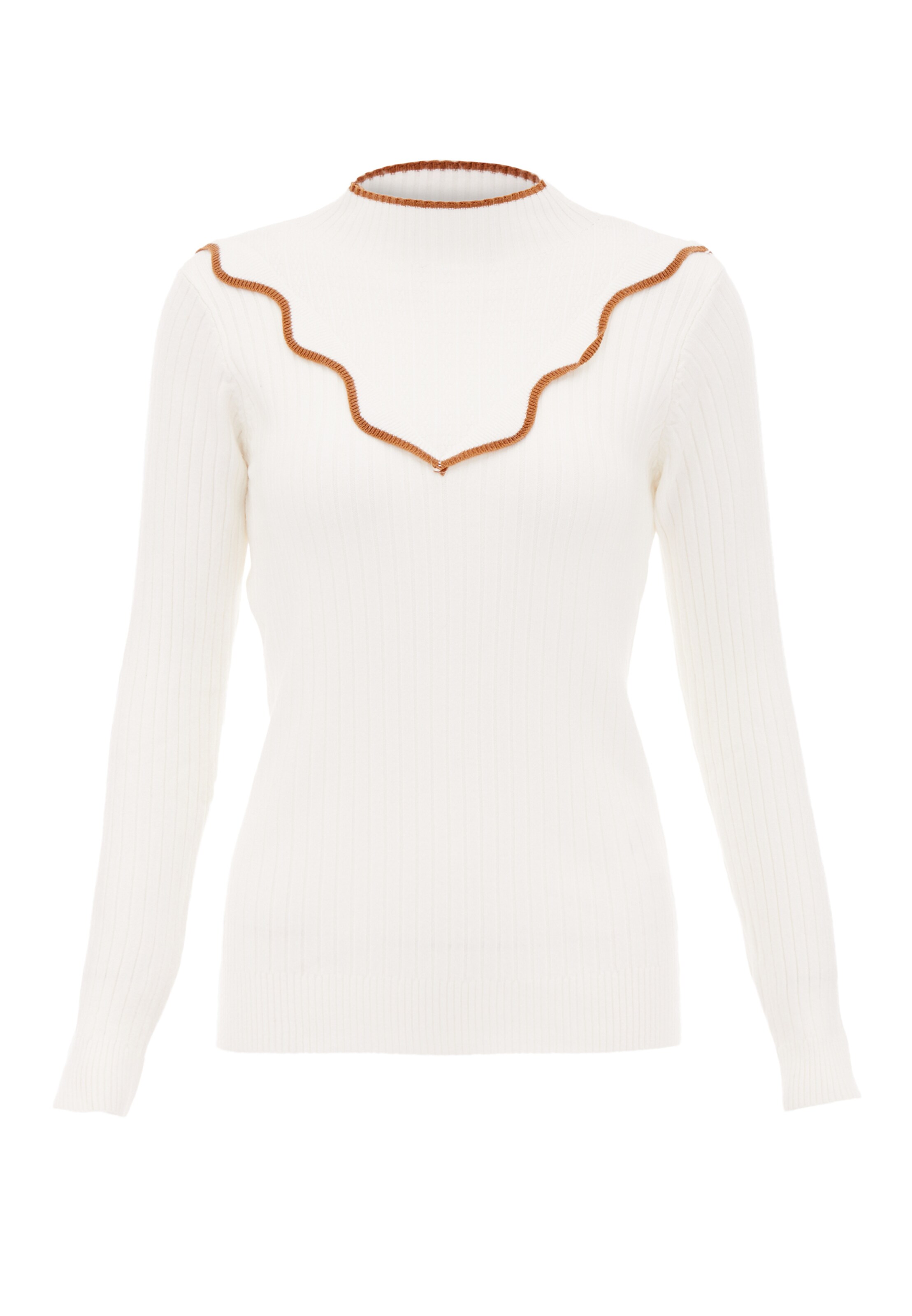 NALLY - Pullover em branco: frente
