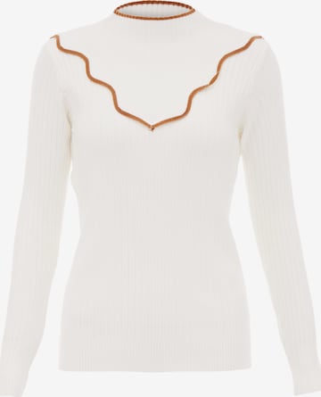 NALLY Sweater in White: front