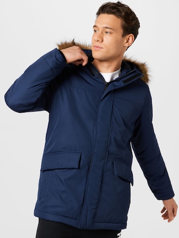 HOLLISTER Winterparka in Blauw: voorkant