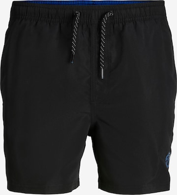 JACK & JONES Badshorts 'Fiji' i svart: framsida