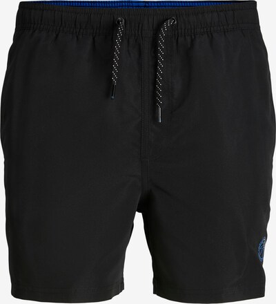 JACK & JONES Shorts de bain 'Fiji' en azur / noir / blanc, Vue avec produit