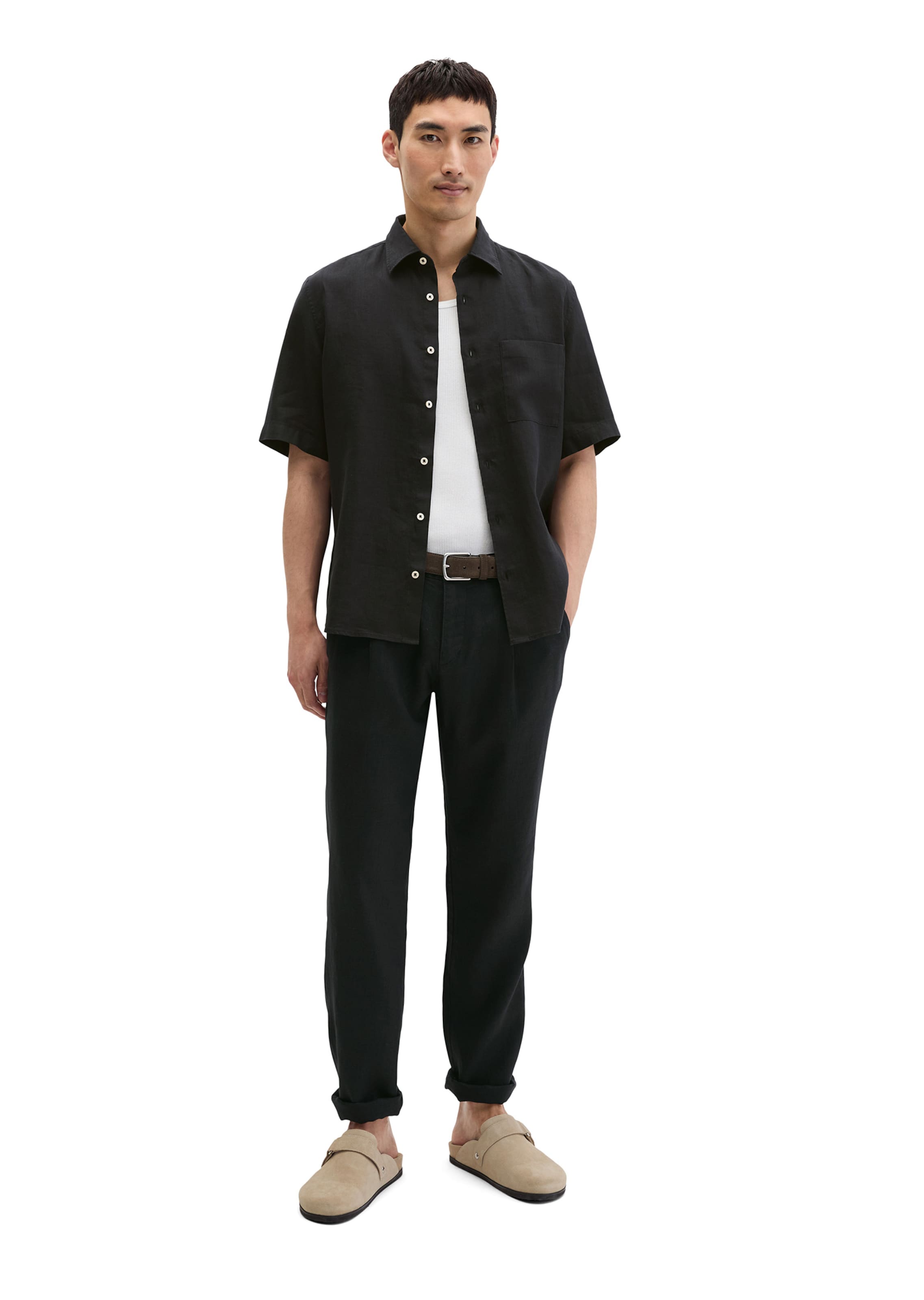 Marc O'Polo Regular Fit Hemd in Schwarz