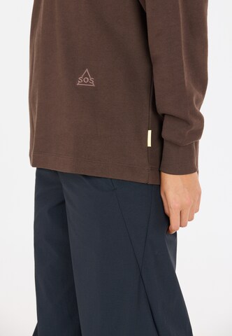 SOS Sportief sweatshirt 'Bovec' in Bruin