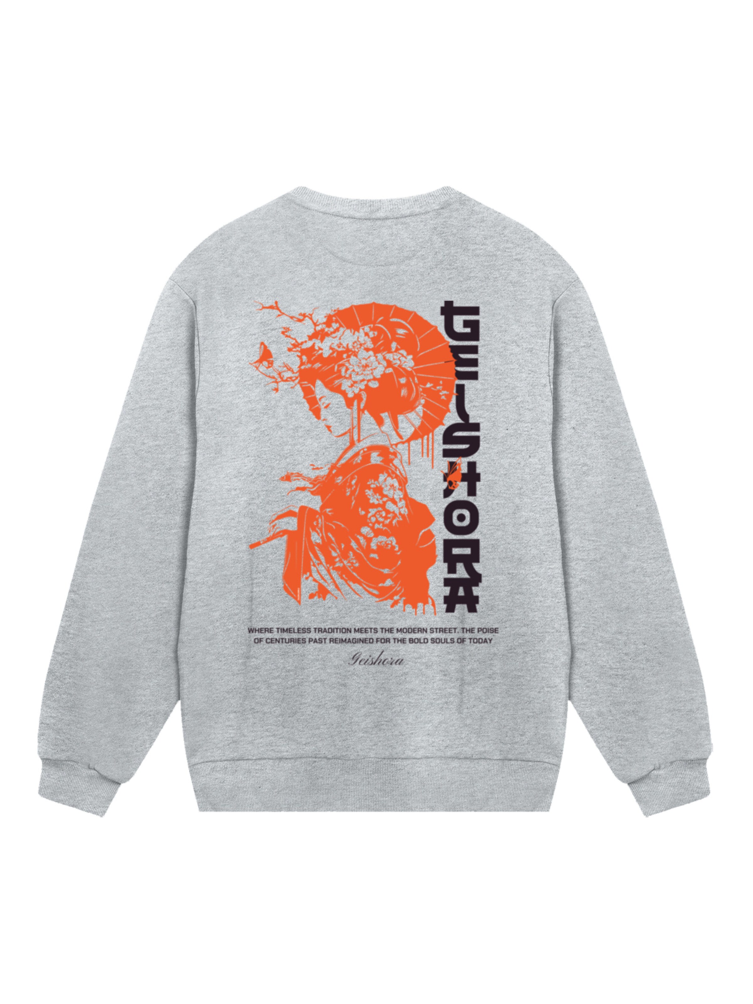 F4NT4STIC Sweatshirt 'Geishora Japan Streetstyle' in Grey