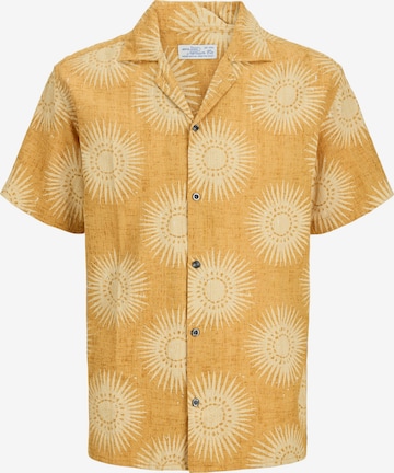 Jack & Jones Premium Comfort Fit Skjorta 'JPRBLUBILBAO' i gul: framsida