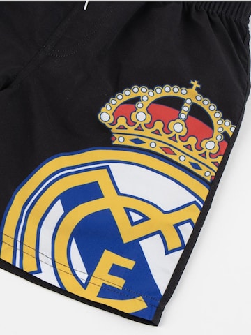 Cerdá Swimming shorts 'Real Madrid Swim Shorts with Logo Print – Black' in Black