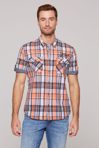 Coupe regular Chemise CAMP DAVID en orange : devant