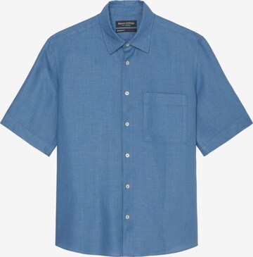 Marc O'Polo Button Up Shirt in Blue: front