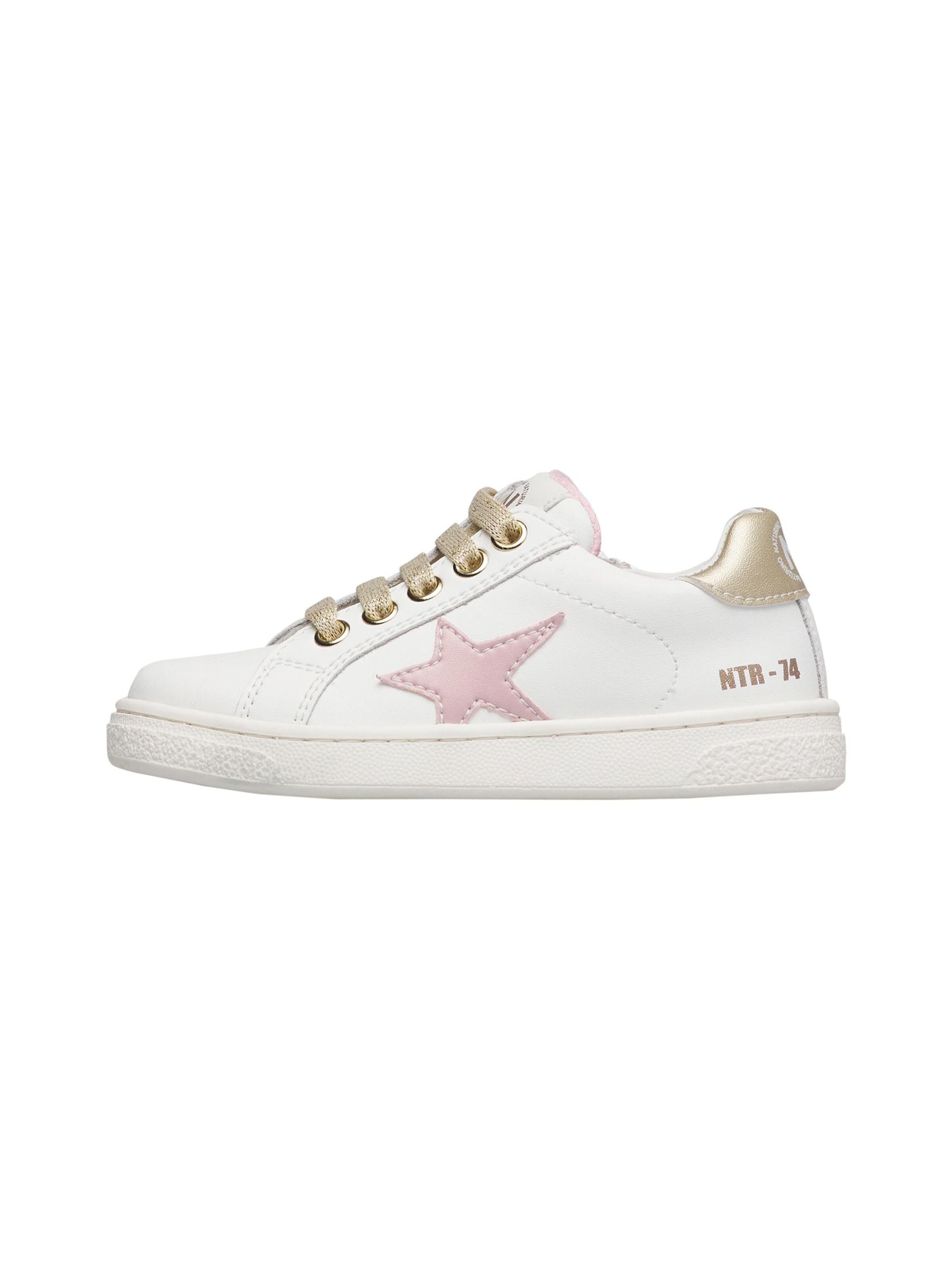 NATURINO Sneakers 'PINN ZIP' in Wit: voorkant