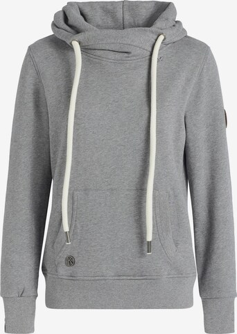 khujo Sweatshirt 'Fanci' in Grey: front