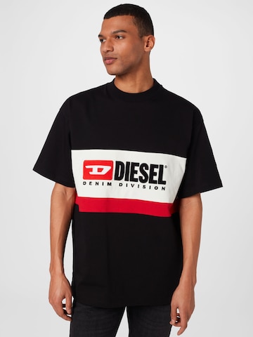 T-Shirt 'DIVISION' DIESEL en noir : devant