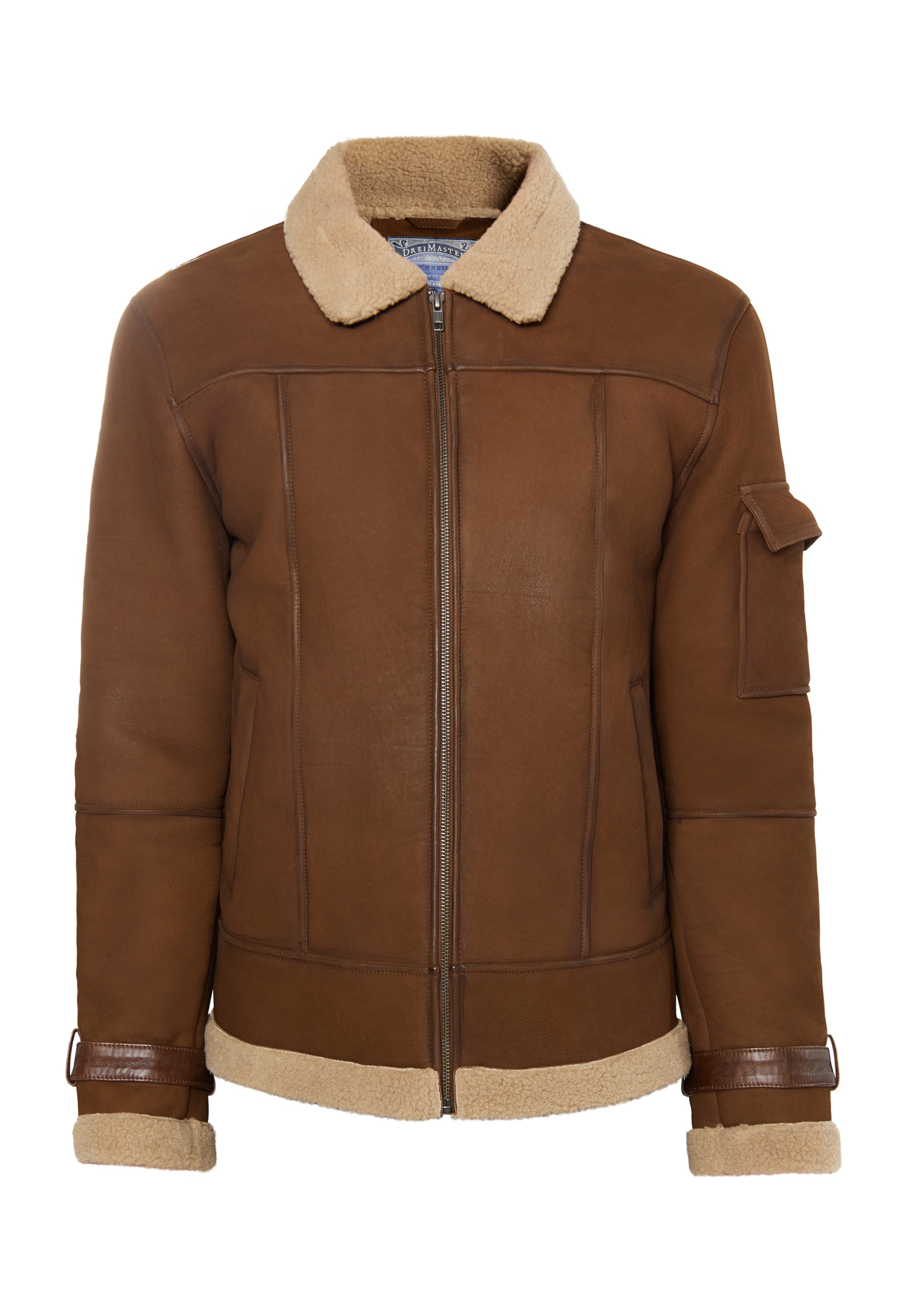 DreiMaster Vintage Between-season jacket in Brown: front