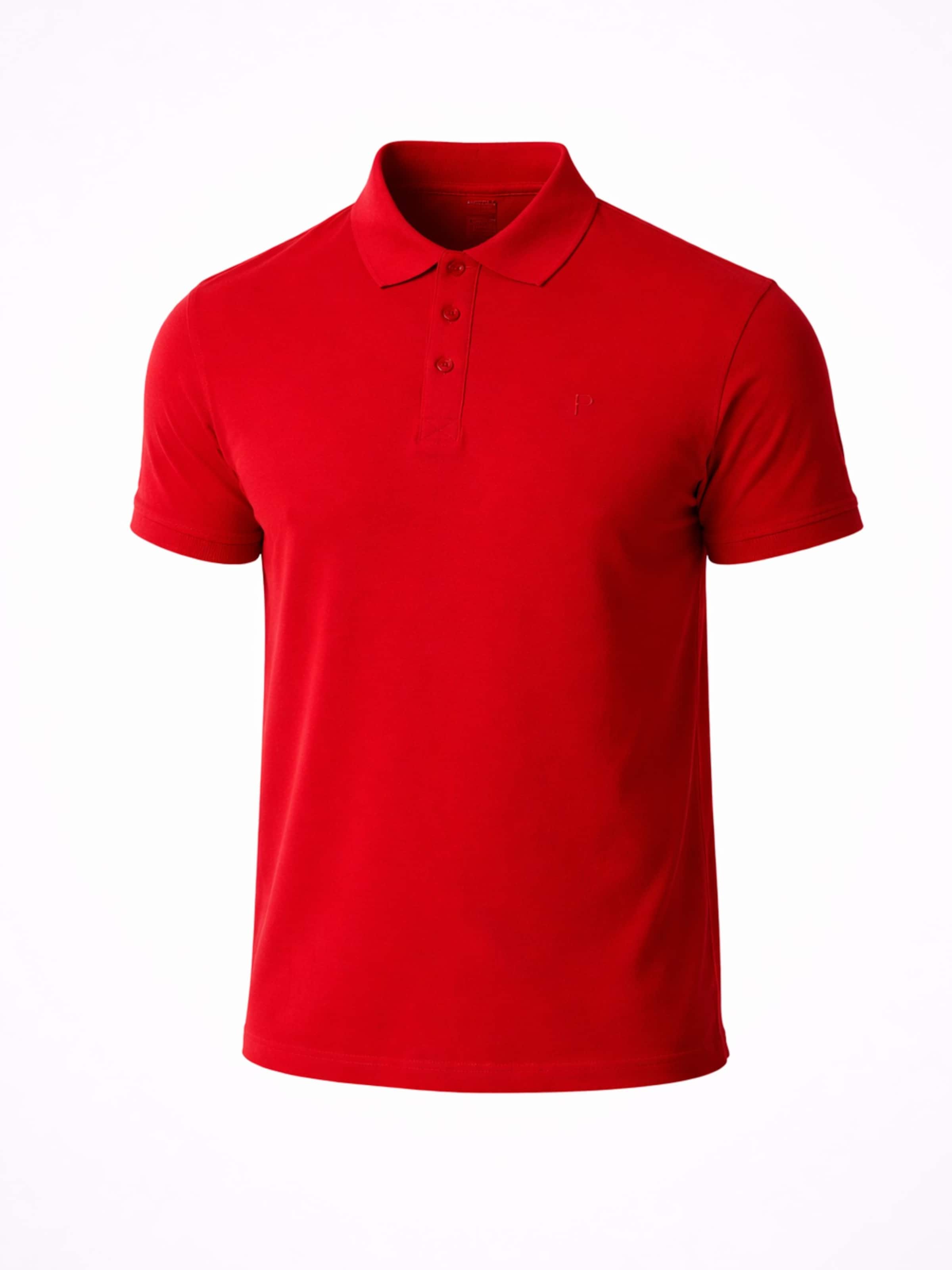 PANTONECLO Shirt 'Pantoneclo Men’s Polo Shirt' in Red: front