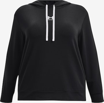 UNDER ARMOUR Sportief sweatshirt in Zwart: voorkant