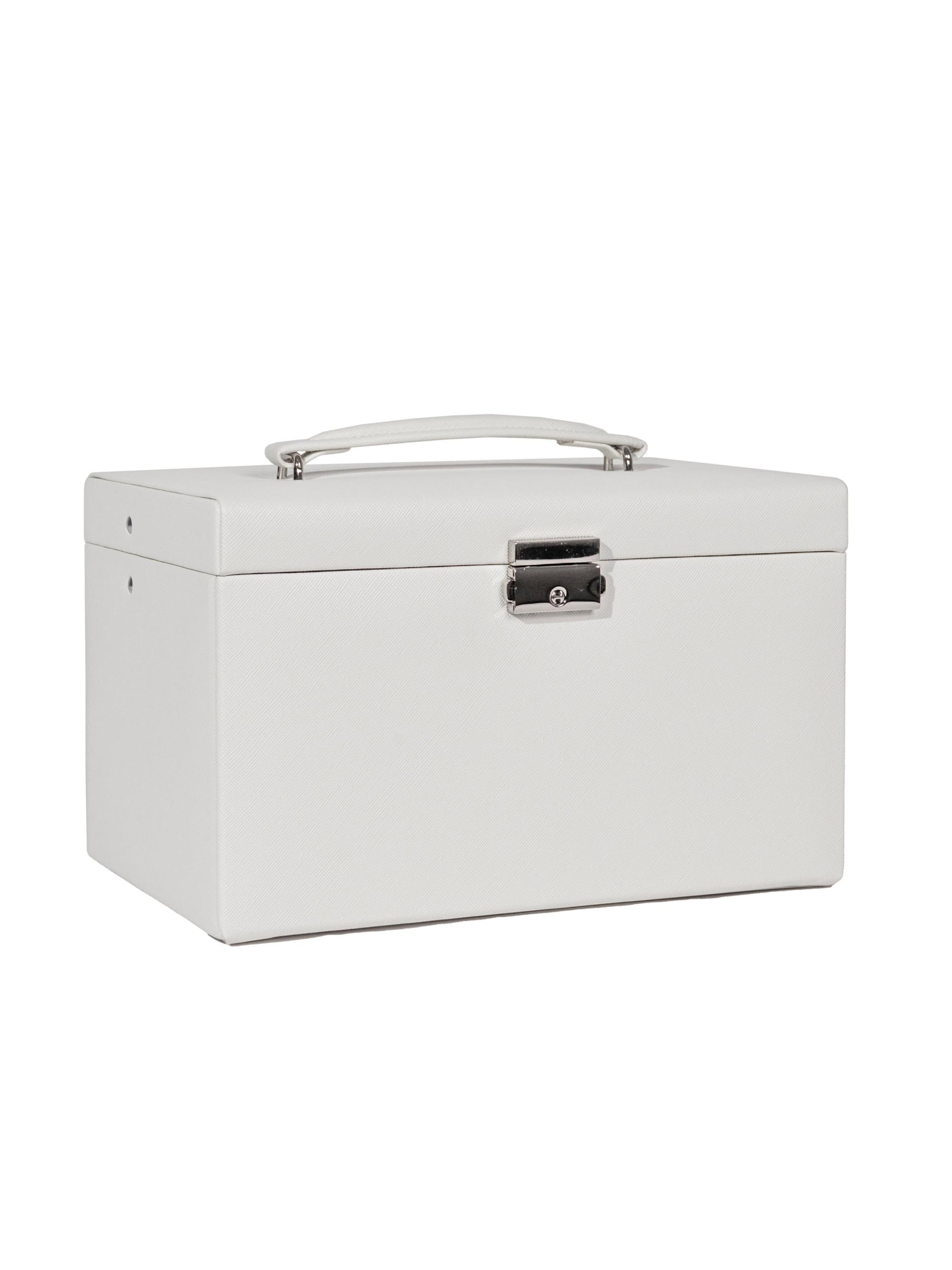 Boîte à bijoux 'JOLIE Schmuckkästchen - Kreuznarben Optik' Friedrich23 en blanc