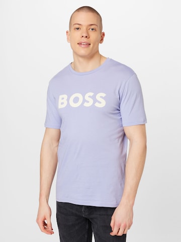 BOSS Orange T- Shirt 'Thinking 1' in Lila: predná strana