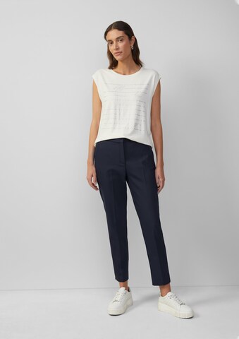 Effilé Pantalon à plis s.Oliver BLACK LABEL en bleu : devant