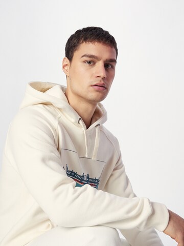 Sweat-shirt Derbe en blanc