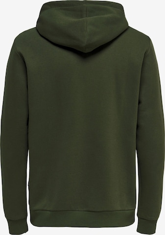 Only & Sons Regular fit Sweatshirt 'Ceres' in Green