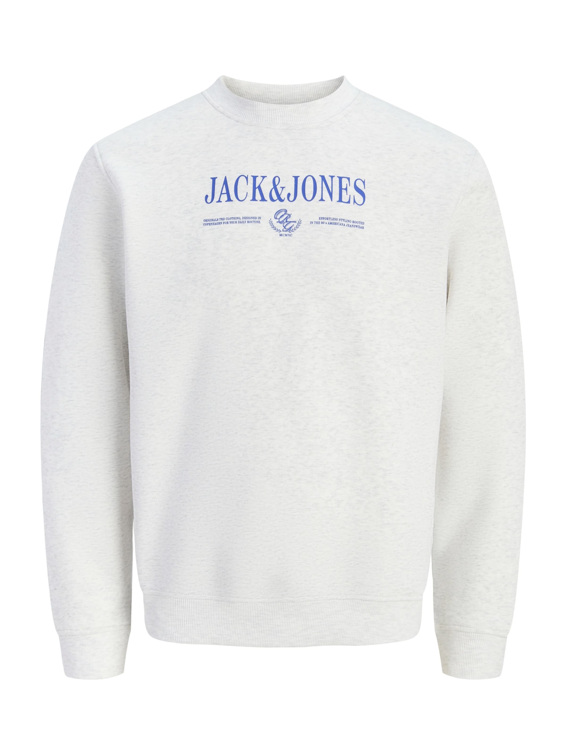 balts JACK & JONES Sportisks džemperis 'JORFREDERIKSBERG': no priekšpuses