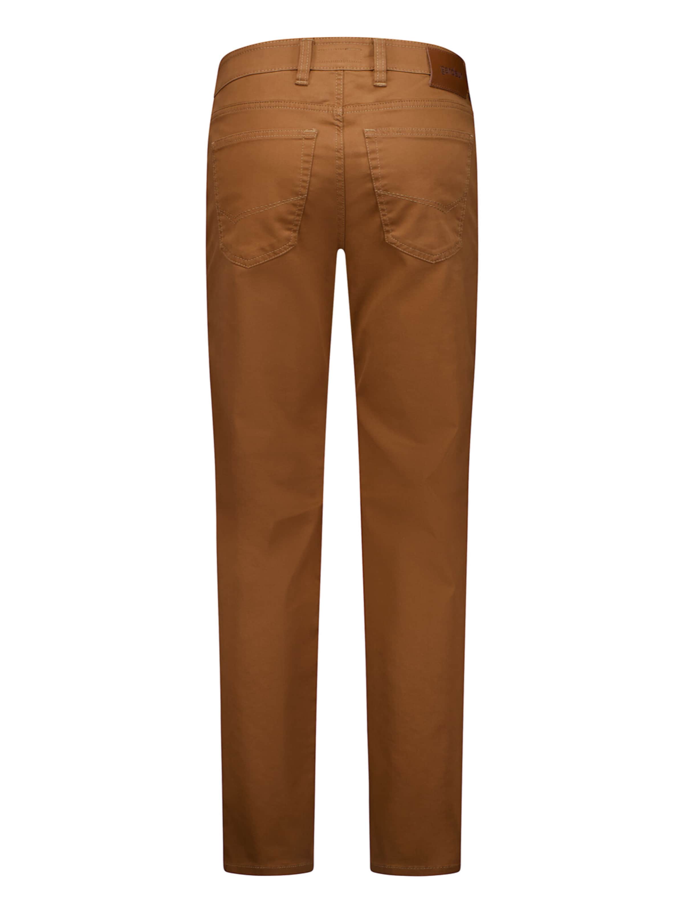 Gardeur Slim fit Trousers 'Bill' in Brown