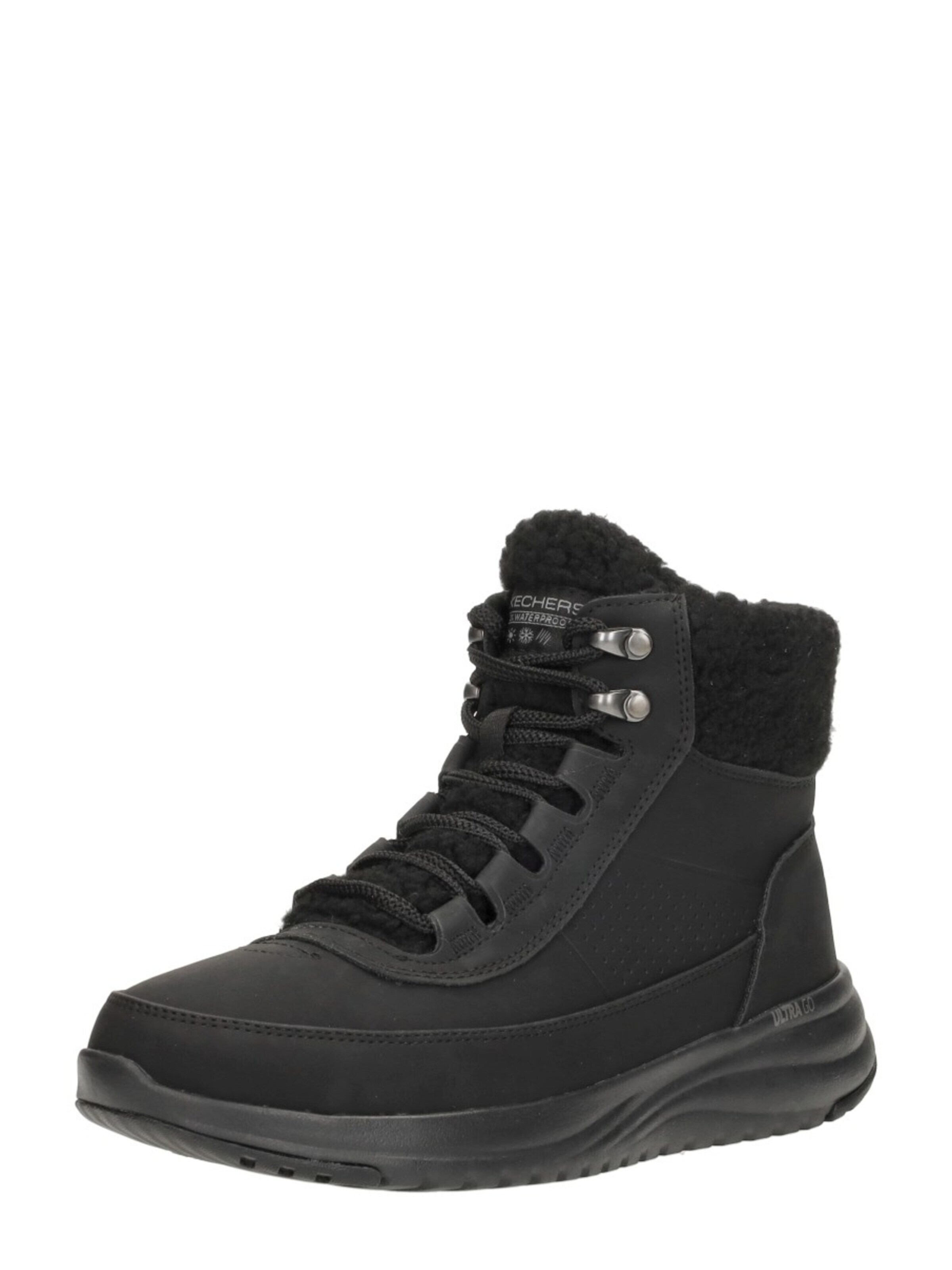 SKECHERS Veterlaarsjes 'On-The-Go Steller' in Zwart