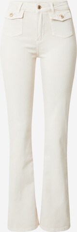 GUESS Flared Jeans 'SEXY' in Beige: front