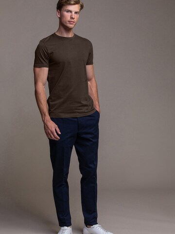 Laurent Vergne Shirt 'Thierry T-Shirt - Brown' in Brown