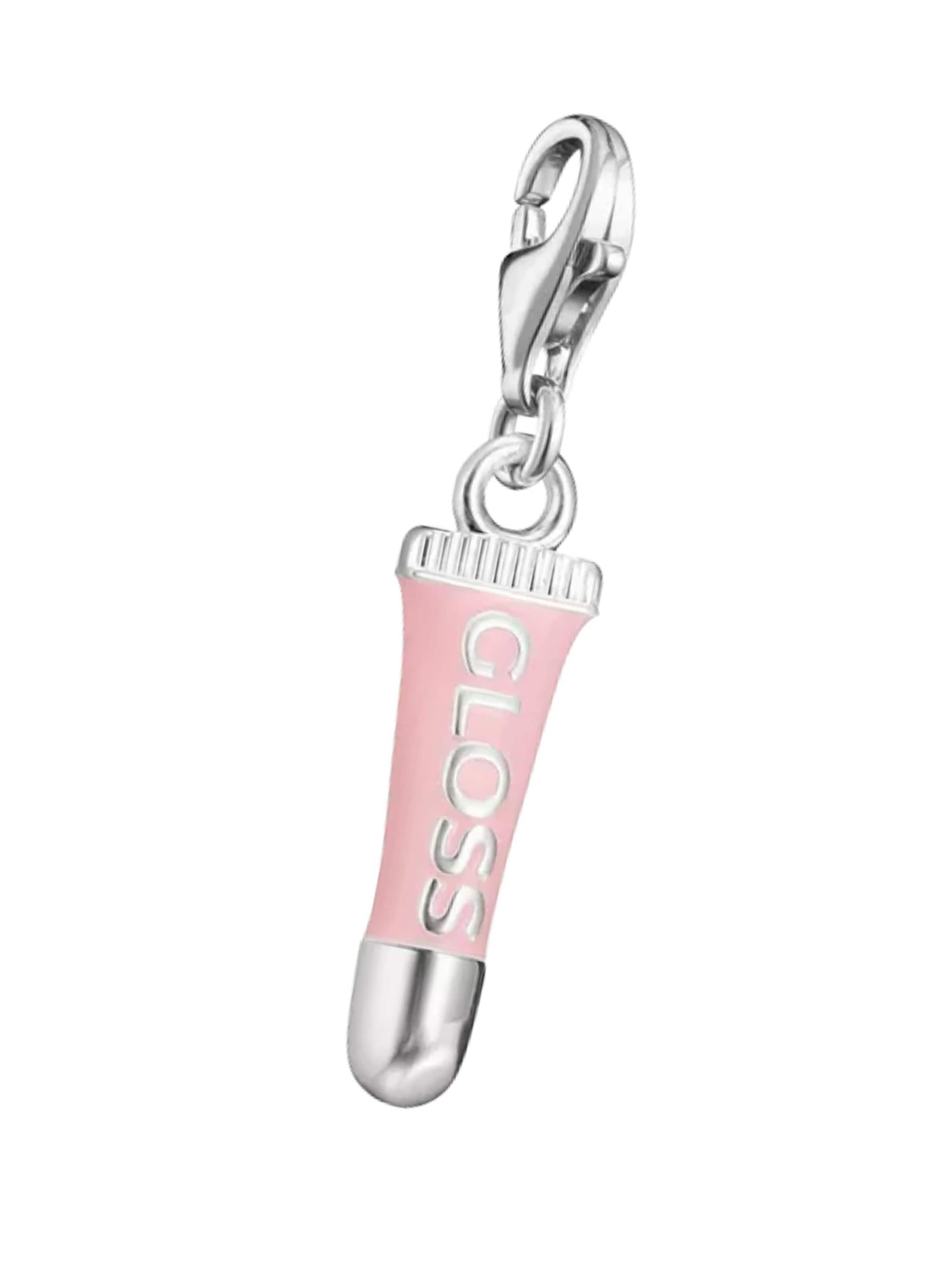 Pendentif 'Silver Charm Pendant Pink Lipgloss Original' Thomas Sabo en rose