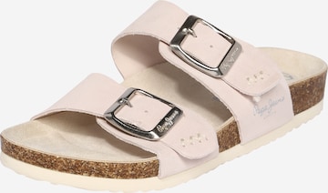 Pepe Jeans Mules 'Oban' in Beige: front