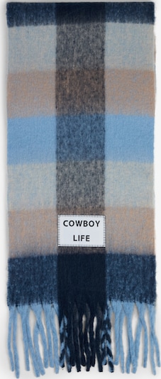 Verb To Do Schal in beige / blau / rauchgrau, Produktansicht