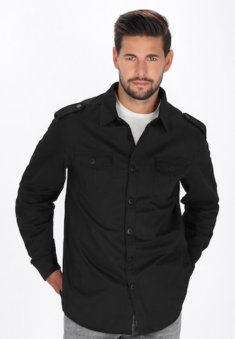 DreiMaster Vintage - Regular Fit Camisa em preto: frente