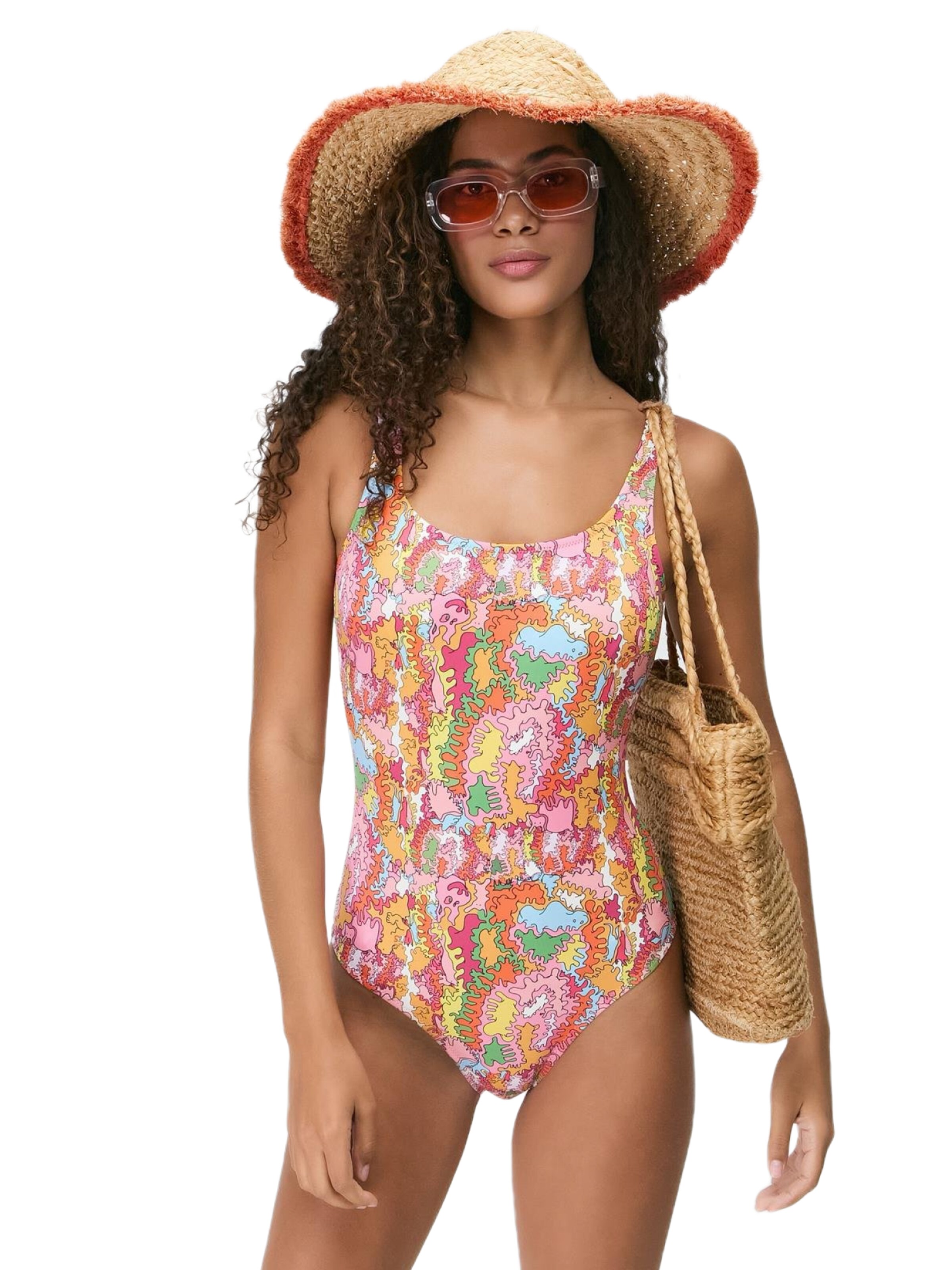 C&City Bustier Badpak in Roze: voorkant