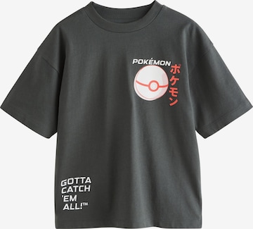 Next T-Shirt 'Pokémon' in Grau: Vorderseite