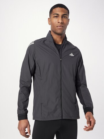 ADIDAS PERFORMANCE Sportjacke 'Run Icons' in Schwarz: predná strana